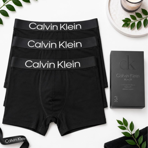 Ανδρικά Μποξεράκια CALVIN KLEIN 3-PACK black - Image 1